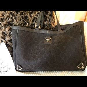 Gucci Brown Canvas Bag